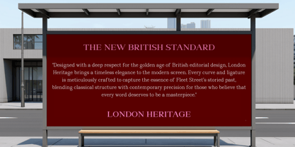 News Heritages Font Poster 5