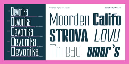 Devonika Variable Font Poster 6