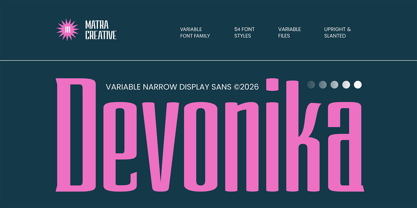 Devonika Variable Font Poster 1