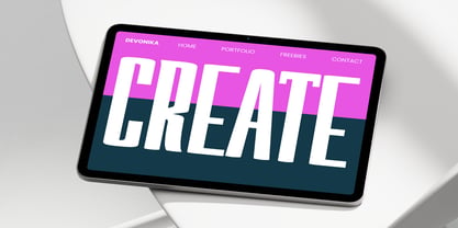 Devonika Variable Font Poster 4