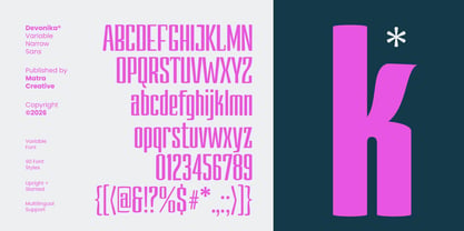 Devonika Variable Font Poster 13