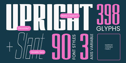 Devonika Variable Font Poster 3