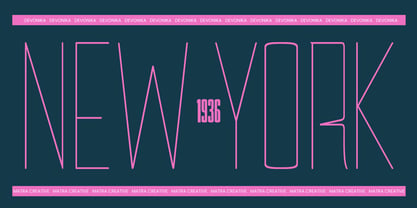 Devonika Variable Font Poster 7