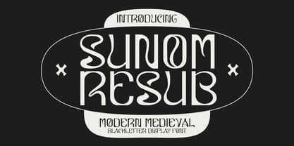 MC Sunomresub Font Poster 1