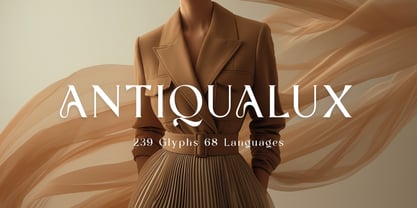 Antiqua Lux Font Poster 1