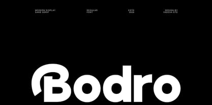 Bodro Font Poster 1