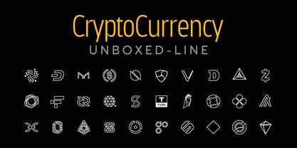 Cryptocurrency Font Poster 4