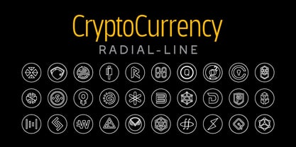 Cryptocurrency Font Poster 8