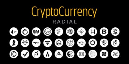 Cryptocurrency Font Poster 7