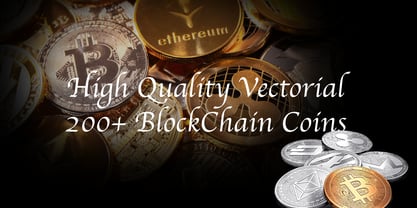 Cryptocurrency Font Poster 2