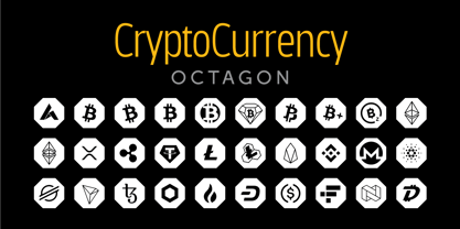 Cryptocurrency Font Poster 9