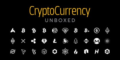 Cryptocurrency Font Poster 3
