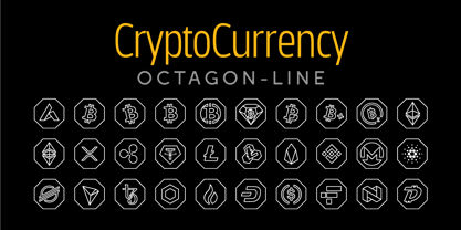 Cryptocurrency Font Poster 10