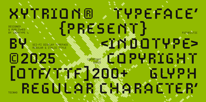 IT Xytrion Font Poster 3