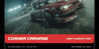 Horizon Drift Font Poster 2