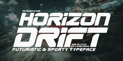 Horizon Drift Font Poster 1