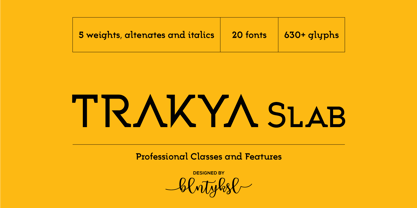 Trakya Slab Font Poster 1