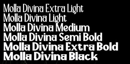Molla Divina Font Poster 5