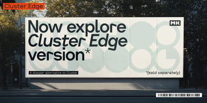 Cluster Font Poster 12