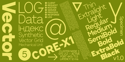 Cluster Font Poster 8
