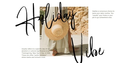 Natural Outside Font Poster 2