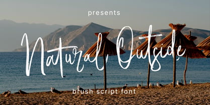 Natural Outside Font Poster 1