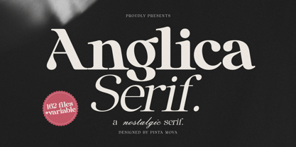 Anglica Serif Font Poster 1