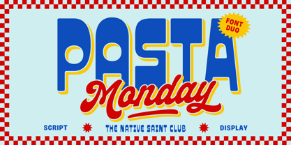 Pasta Monday Font Poster 1