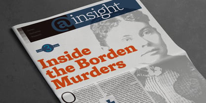 Herald News Font Poster 8