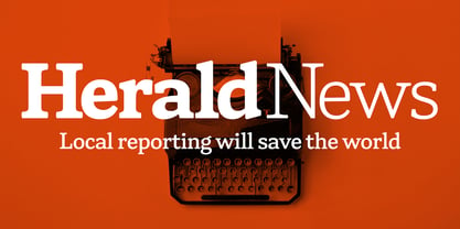 Herald News Font Poster 1