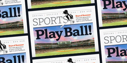 Herald News Font Poster 10