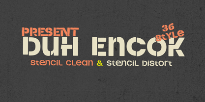 Duh Encok Font Poster 1