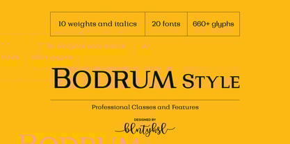 Bodrum Style Font Poster 1