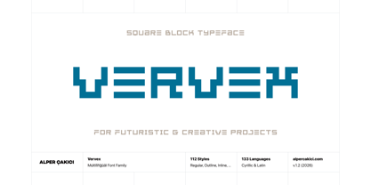 Vervex Font Poster 1