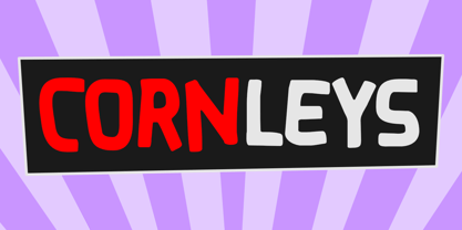 Cornleys Font Poster 1