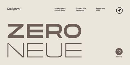 Zero Neue Font Poster 1