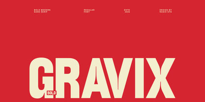 Gravix Font Poster 1