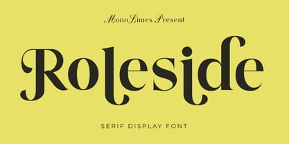 Roleside Font Poster 1