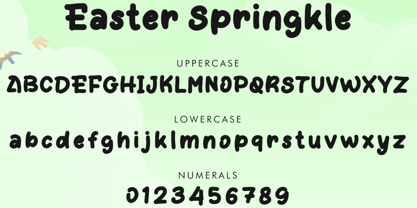 Easter Sprinkle Font Poster 4