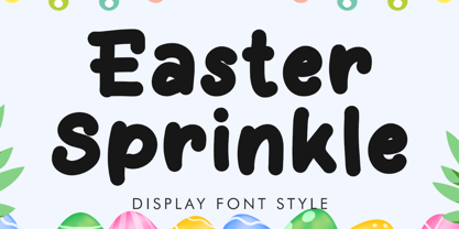 Easter Sprinkle Font Poster 1