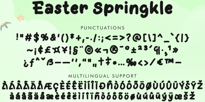 Easter Sprinkle Font Poster 5