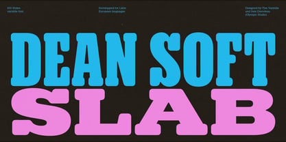 Dean Soft Slab Font Poster 1