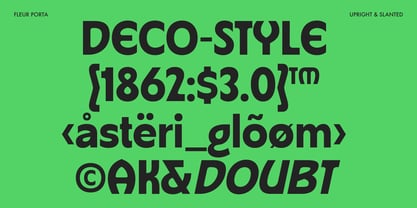 Fleur Porta Font Poster 6