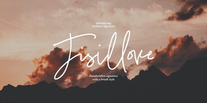 Fisillove Signature Font Poster 1