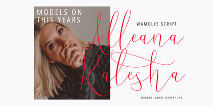 Wamolye Script Font Poster 6
