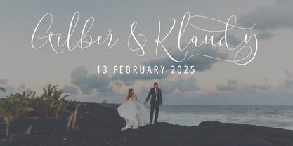 Wamolye Script Font Poster 9