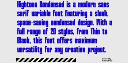 Narrowtone Font Poster 8