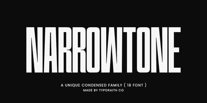 Narrowtone Font Poster 1