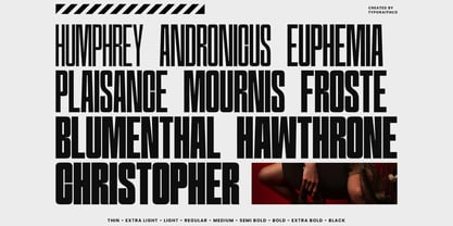 Narrowtone Font Poster 3