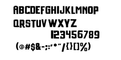 Metroforge Font Poster 2